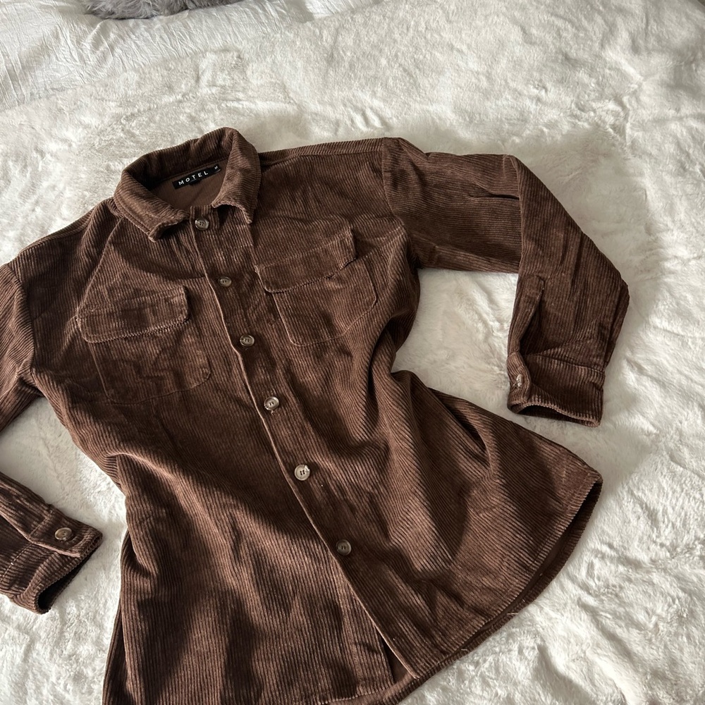 Motel Rocks Brown Corduroy Jacket - Picture 2 of 5